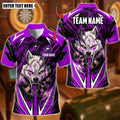 Sports Shirt 2026 New Wolf Graphic Darts Polo Shirts For Men Custom Name Team Name 3D Printed Polo Shirt Loose