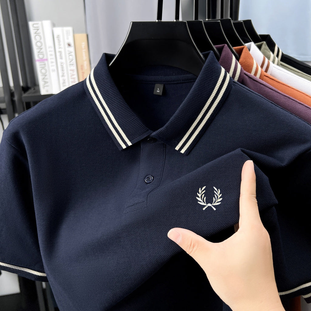Sports Shirt 100 cotton fashion brand 2026 hot item exquisite embroidered breathable polo shirt mens daily