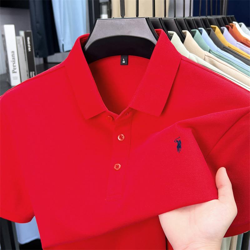 Sports Shirt 2026 Mens premium summer polo shirt quick drying breathable casual business fashion sports short