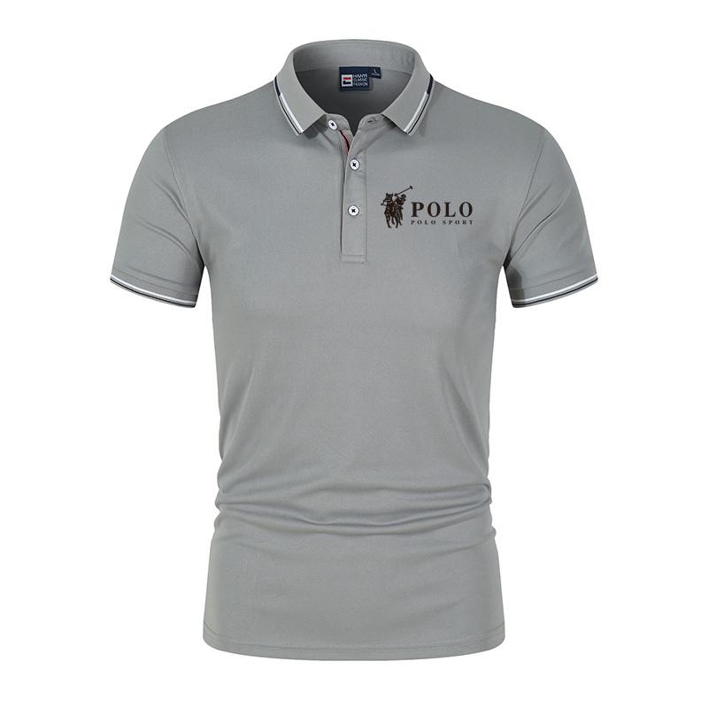 Sports Shirt Mens premium summer polo shirt quick drying breathable casual business fashion sports short sleeved