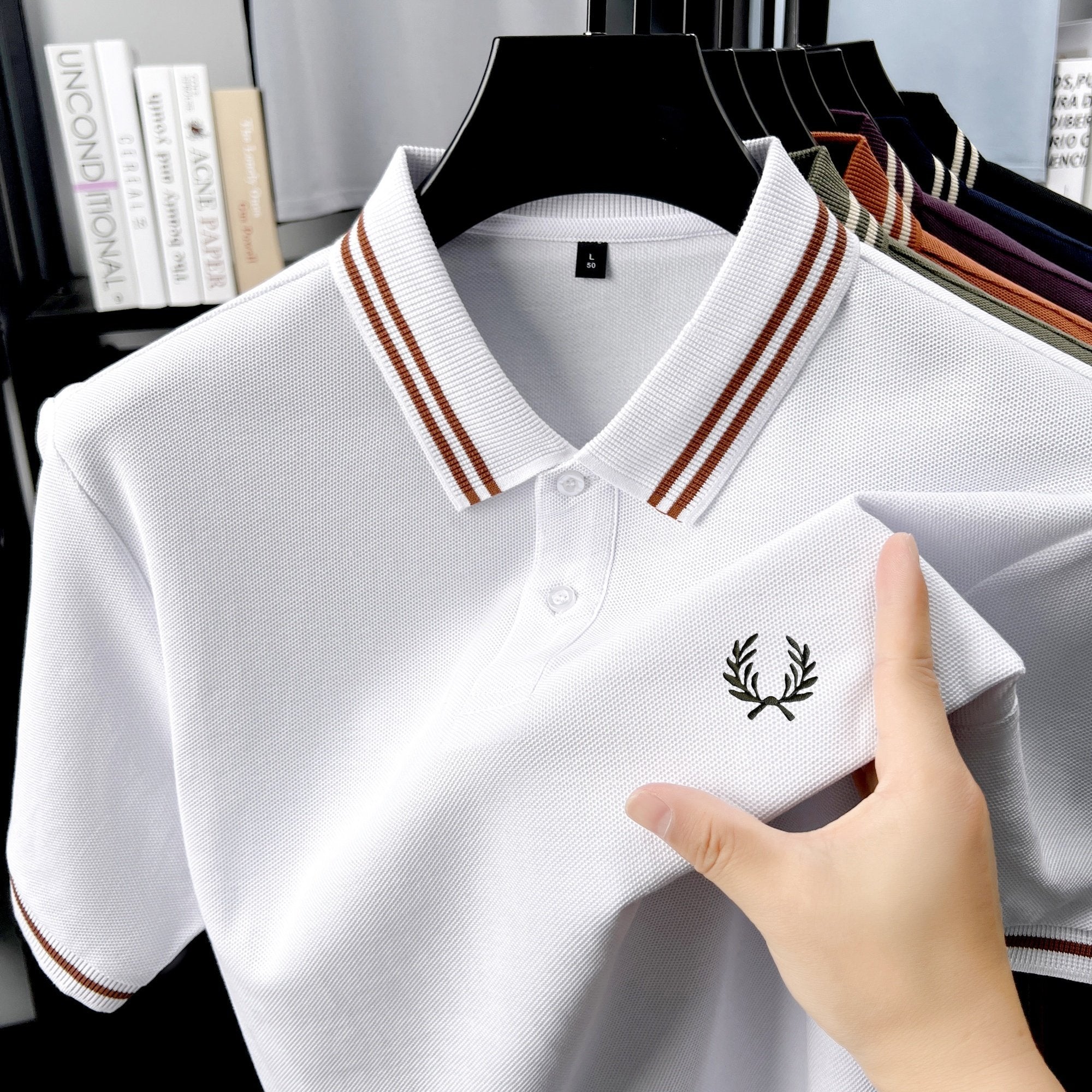 Sports Shirt 100 cotton fashion brand 2026 hot item exquisite embroidered breathable polo shirt mens daily