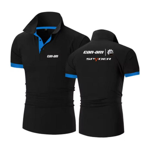 Sports Shirt 2026 New Fashion Polo Shirt Solid Color Men Can Am Team Motorcycles Short Sleeve Polo Shirt Summer