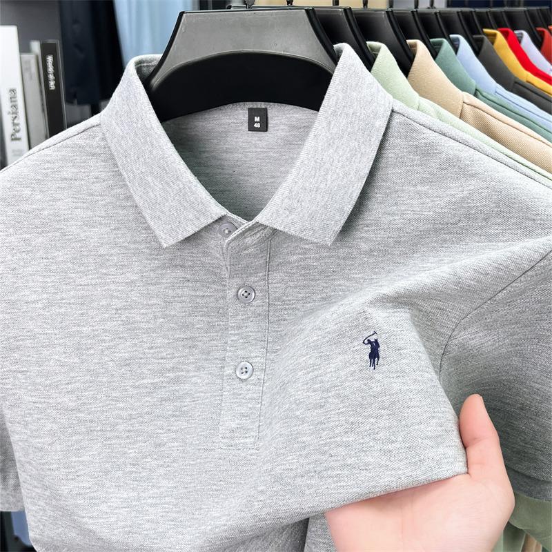 Sports Shirt 2026 Mens premium summer polo shirt quick drying breathable casual business fashion sports short