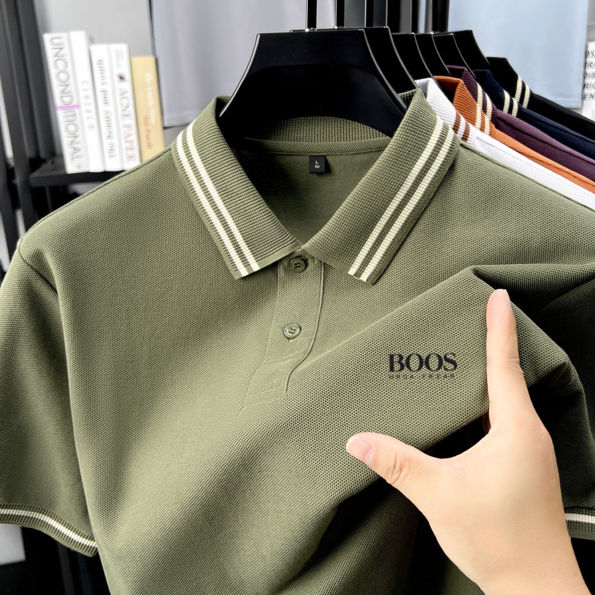 Sports Shirt 100 pure cotton high-quality T-shirt summer new mens short sleeve business casual polo shirt