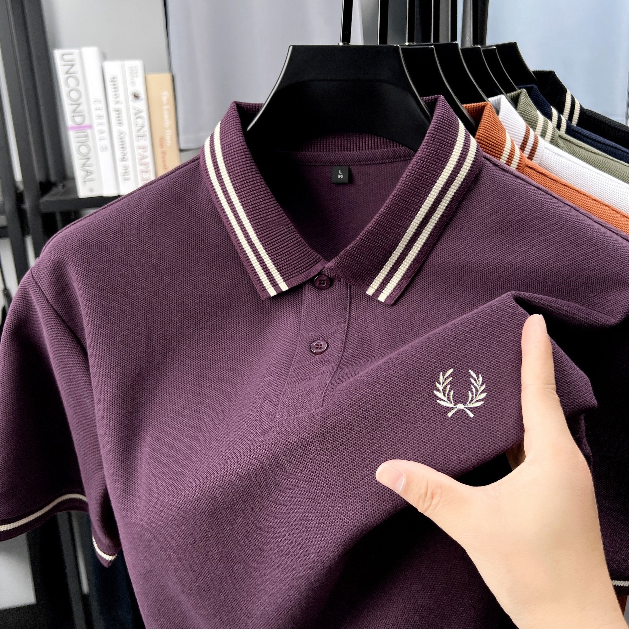 Sports Shirt 100 cotton fashion brand 2026 hot item exquisite embroidered breathable polo shirt mens daily