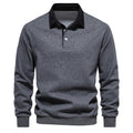 Sports Shirt Mens Autumn Long-Sleeved POLO Collar European Size Sweater - Trendy High-Quality Casual Versatile