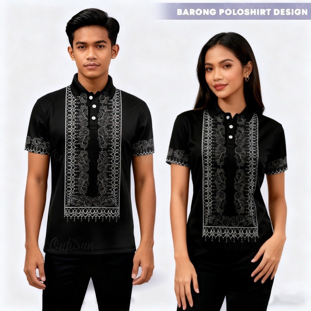 Sports Shirt 2026 Unisex Barong POLO Shirt Philippines Barong Wear POLO Shirt Short Sleeve Festival Casual Shirt