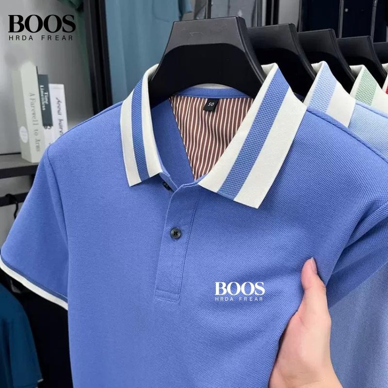 Sports Shirt New mens high-quality short sleeved polo shirt for summer fashion and leisure sweat absorbing and