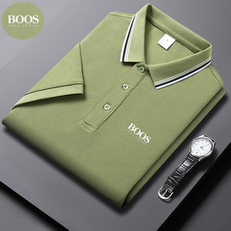 Sports Shirt Embroidered Summer Ice Silk Polo Shirt T-Shirt New Half Sleeve Non-Marking Casual Business Thin