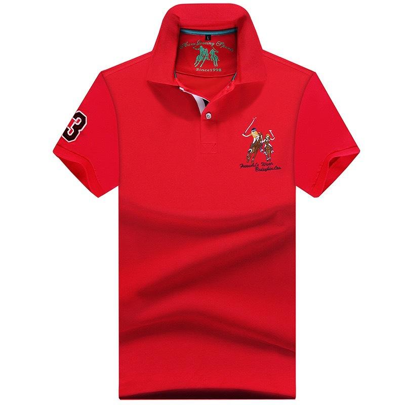 Sports Shirt Summer Polo Shirt Man Solid Plus Size Polo Shirt Men Casual Short Sleeve Lapel Button Shirt