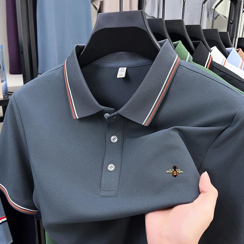 Sports Shirt 2026 Mens Summer Business Leisure Polo Shirt Summer T-shirt Trend