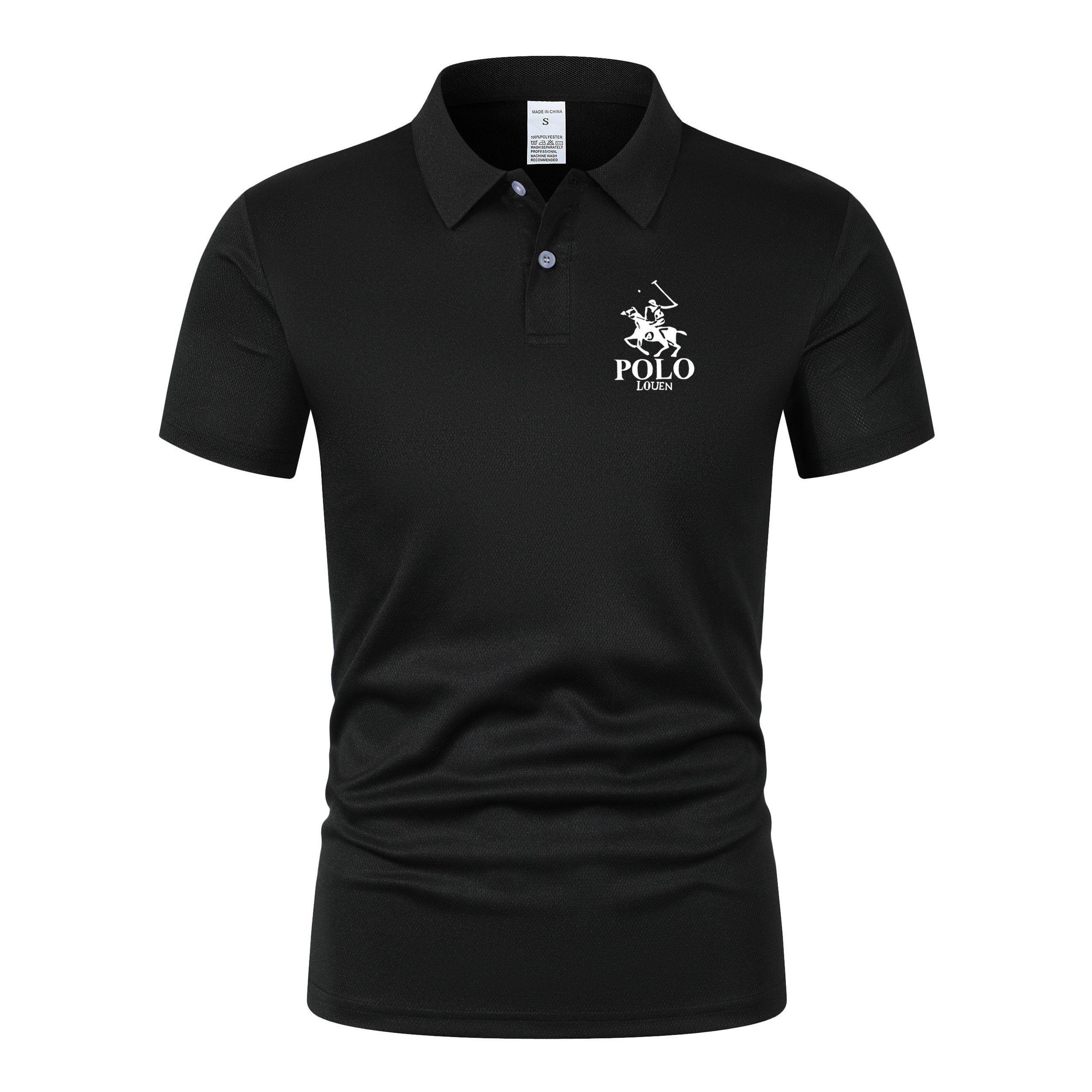 Sports Shirt 2026 new summer mens short sleeved polo shirt lightweight casual street wear lapel retro business