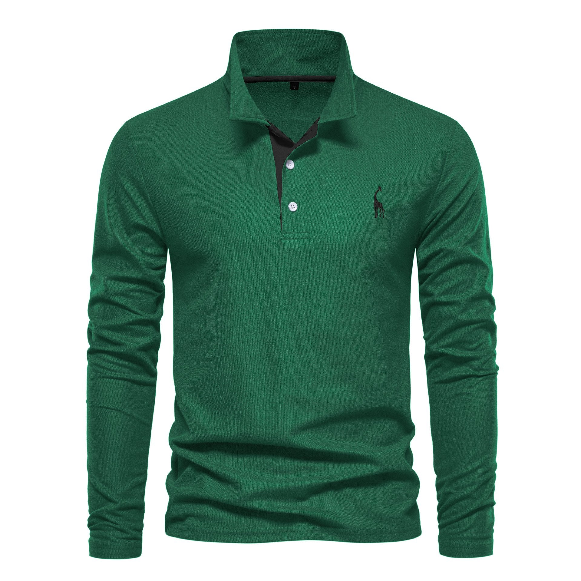 Sports Shirt Mens long-sleeved embroidered sport polo shirt for spring and autumn casual and fashionable