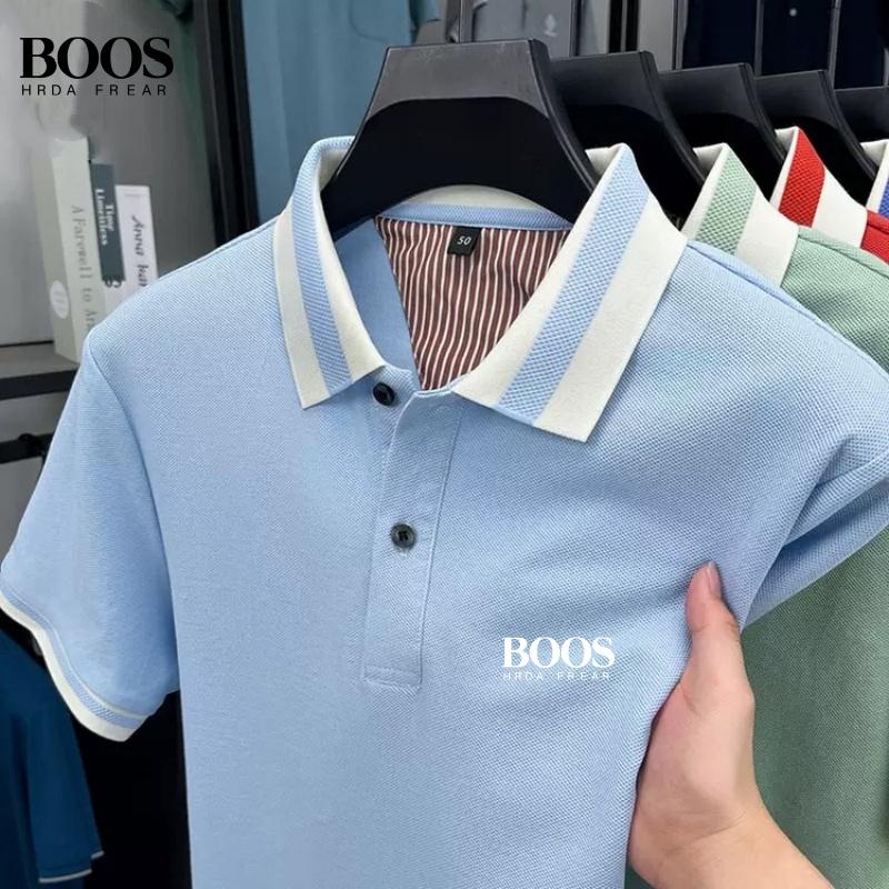 Sports Shirt New mens high-quality short sleeved polo shirt for summer fashion and leisure sweat absorbing and