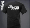 2026 Summer Men's Sig Souer Gun Pattern T-shirt Germon Gun Ammunition Army Top Casual Military