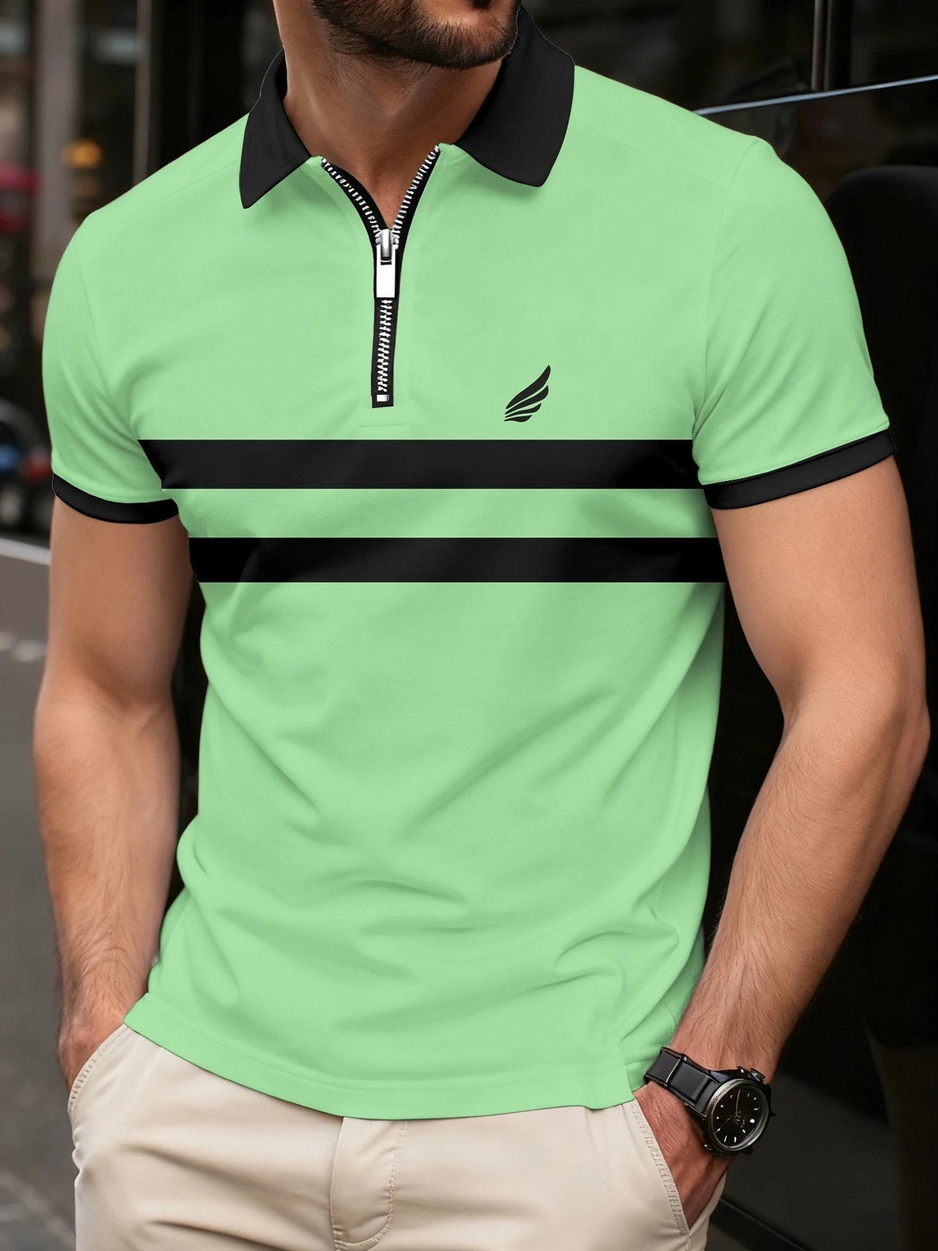 Sports Shirt 2026 Summer Mens Polo Shirt - 3D Printed Design Breathable Lightweight Stylish and Fashionable