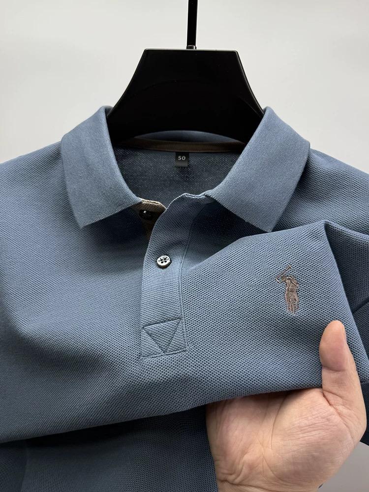 Sports Shirt High end brand 100 cotton short sleeve polo shirt mens summer fashion designer new Paul pony
