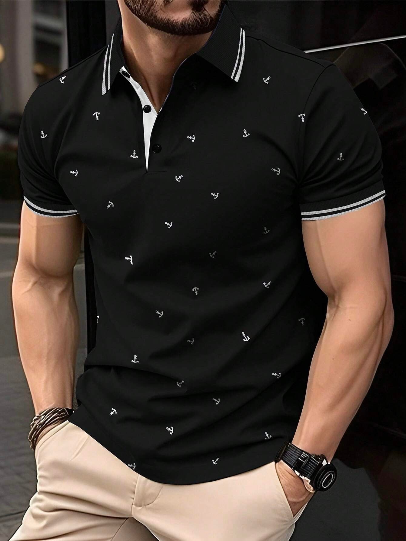 Sports Shirt The new mens short-sleeved POLO shirt for summer 2026 is casual fashionable soft and breathable with