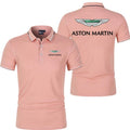 Sports Shirt Aston Martin racing mens polo shirt summer short sleeved mens polo shirt 2026 new fashionable mens