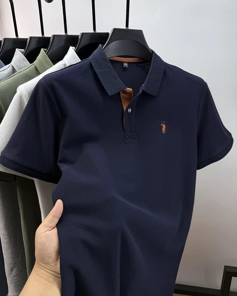 Sports Shirt High end brand 100 cotton short sleeve polo shirt mens summer fashion designer new Paul pony
