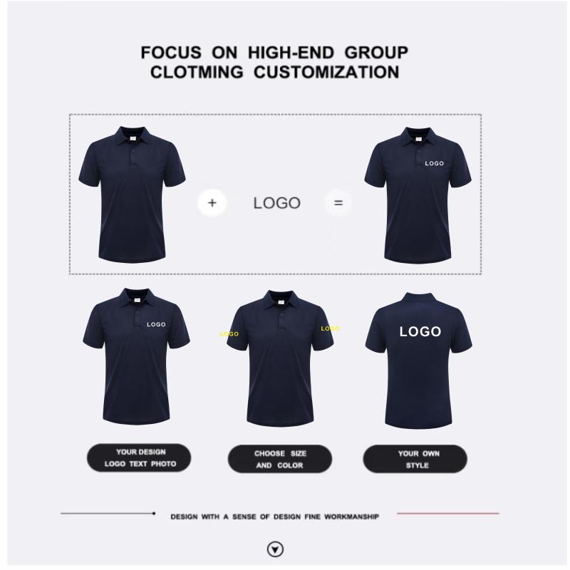 Sports Shirt Summer Casual Polo Shirt Cheap Breathable Customized Polo Personal Company Group Custom Print