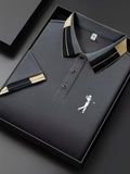 Sports Shirt Mens Summer Business Casual Polo Shirt Short Sleeve Flip Collar Breathable T-Shirt Comfortable