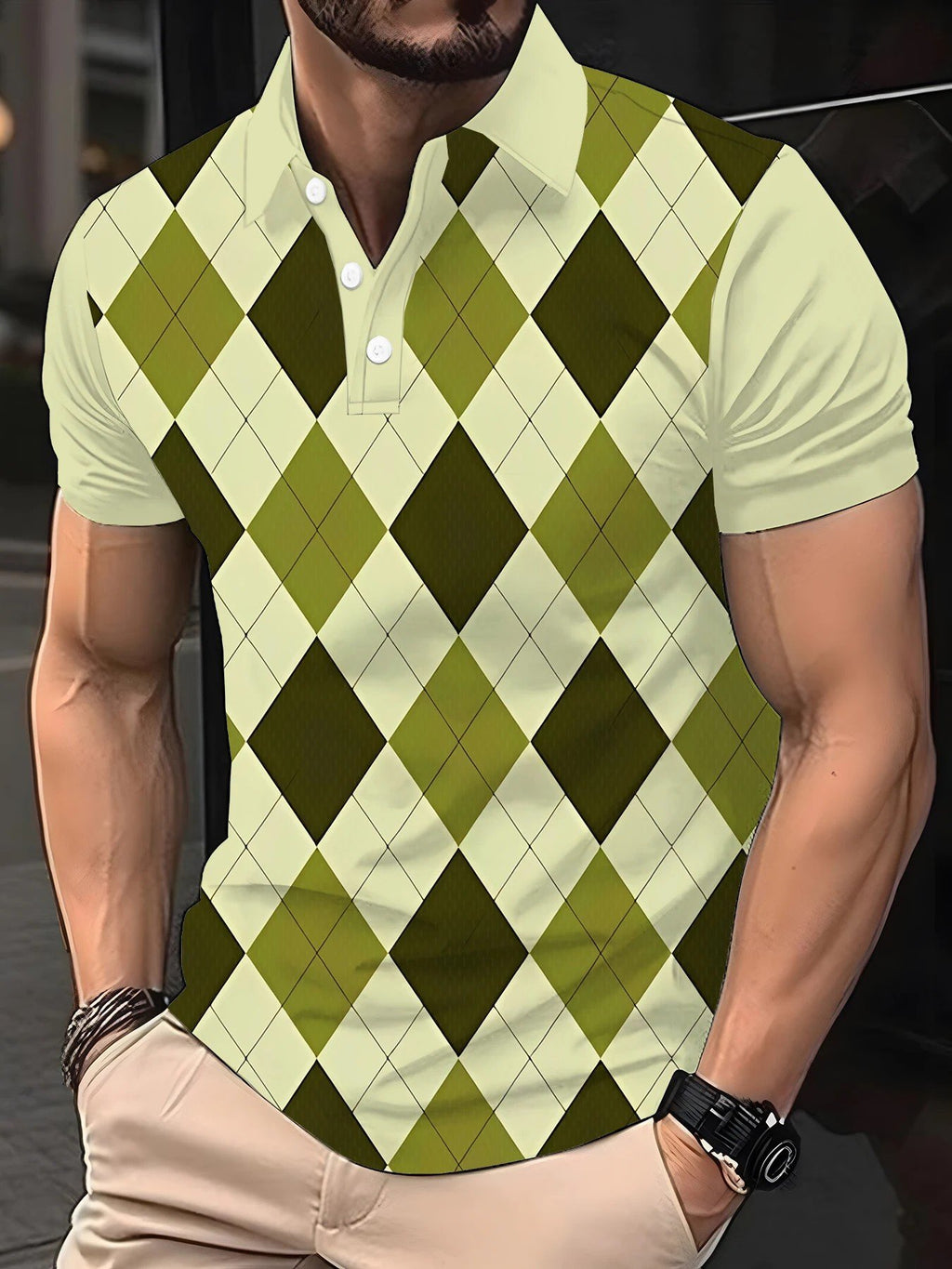 Sports Shirt 2026 Summer Mens Polo Shirt - 3D Printed Design Breathable Lightweight Stylish and Fashionable