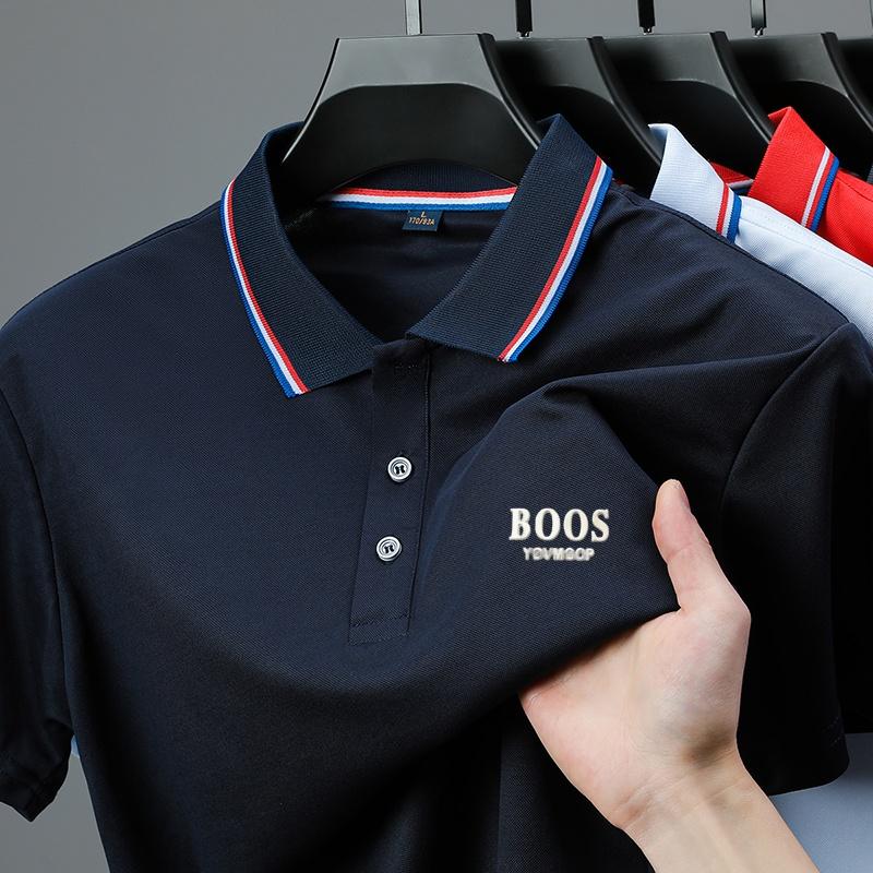 Sports Shirt 2026 Hot Sale Mens Summer Casual Breathable Comfortable Polo Shirt Mens Solid Color High Quality