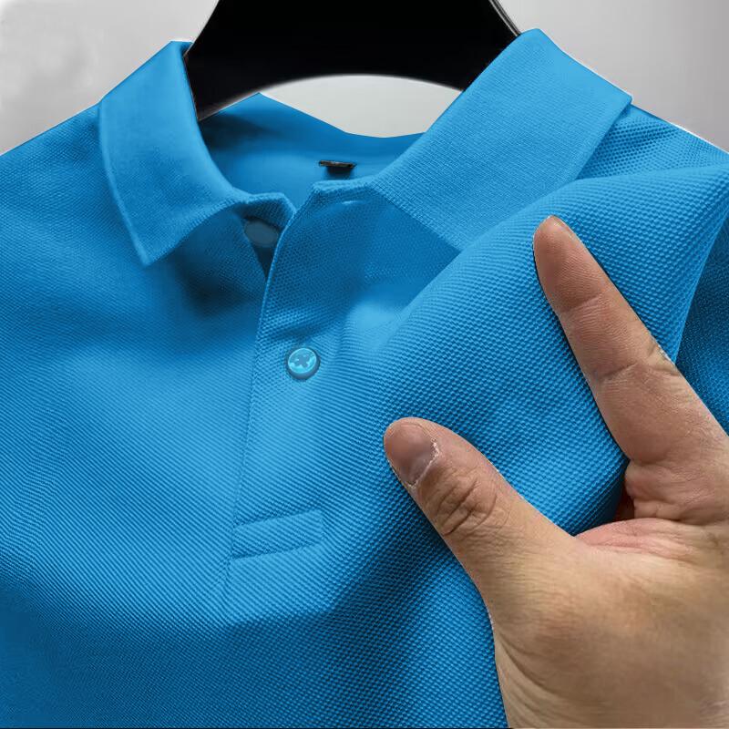 Sports Shirt 2026 New Hot Sale Mens Summer Casual Breathable Comfortable Polo Shirt Mens Solid Color High Quality