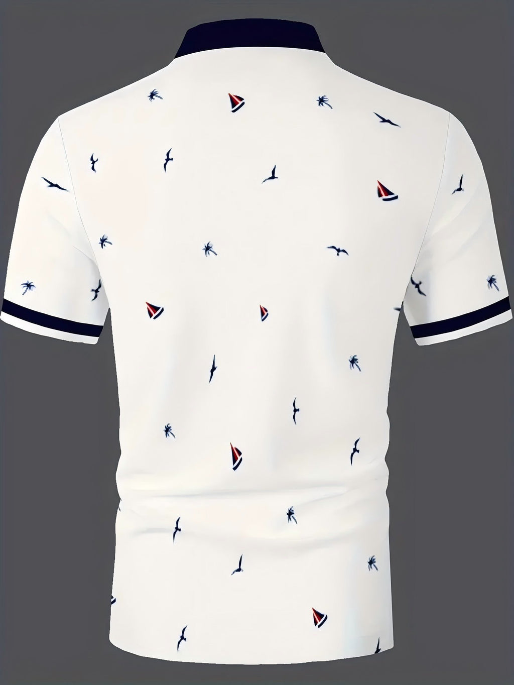 Sports Shirt Summer mens contrasting short sleeved polo shirt casual and simple short sleeved T-shirt fashionable