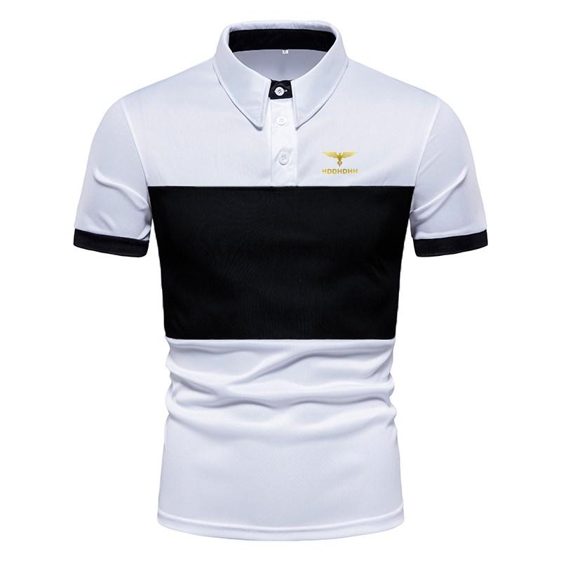Sports Shirt 2026 New Mens Fashion Summer Stripe Printing Comfortable and Breathable Polo Shirt Outdoor Leisure