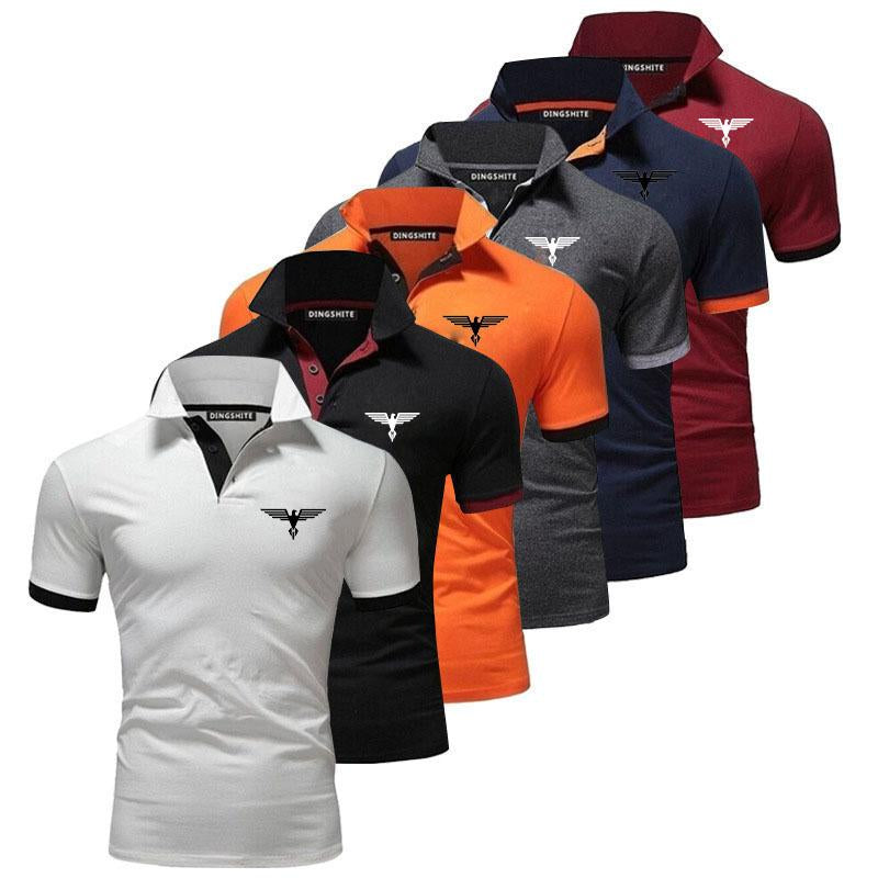Sports Shirt Polo collar contrasting color shirt office fashionable new T-shirt polo shirt mens summer top