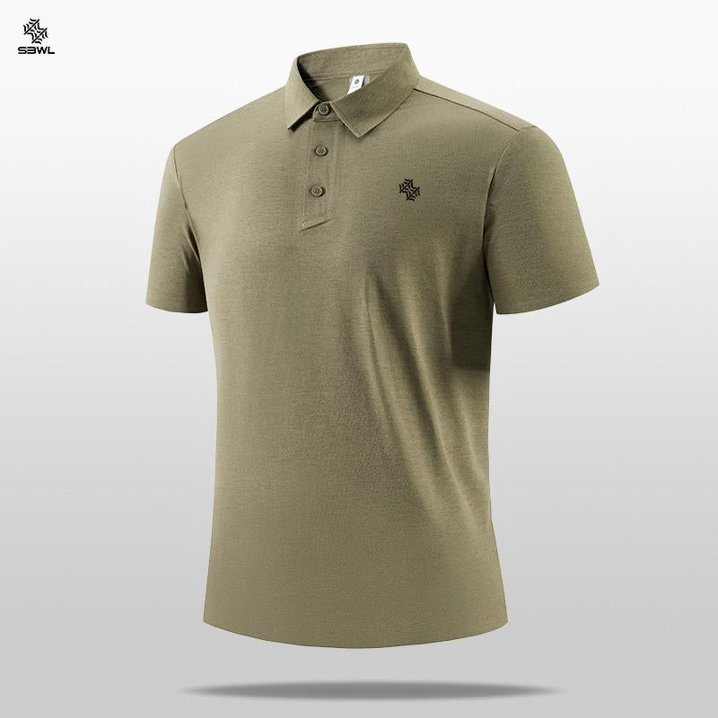 Sports Shirt SBWL Summer new high-quality mens sports POLO shirts and fashion casual short-sleeved T-shirts Tops