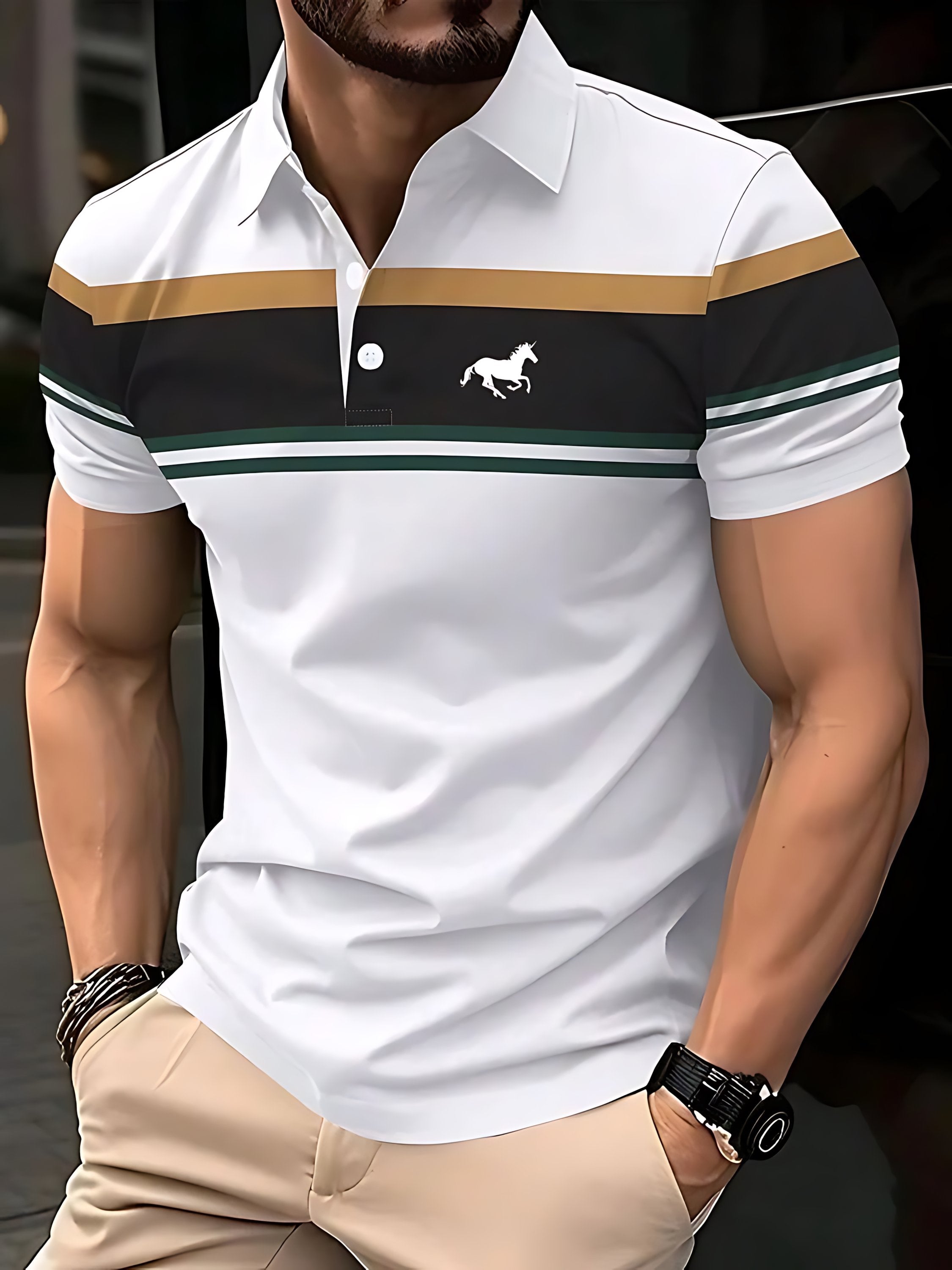 Sports Shirt 2026 Summer New Style Mens Polo Shirt - Breathable Lightweight Casual Fashionable 3D Print -