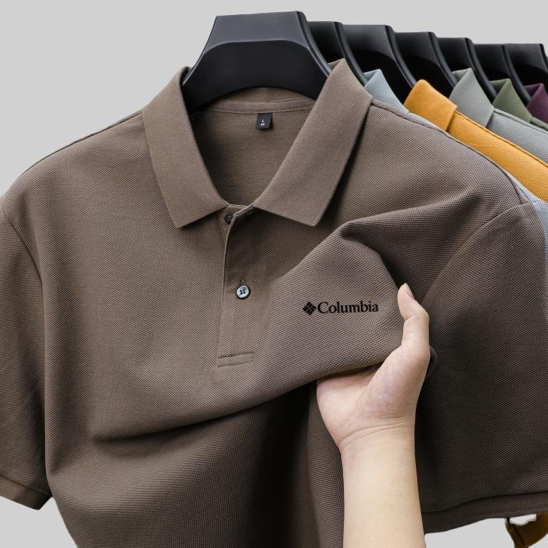 Sports Shirt Summer Mens 100 Cotton Luxury Short Sleeve Polo Shirt Exquisite Customized Embroidered Casual