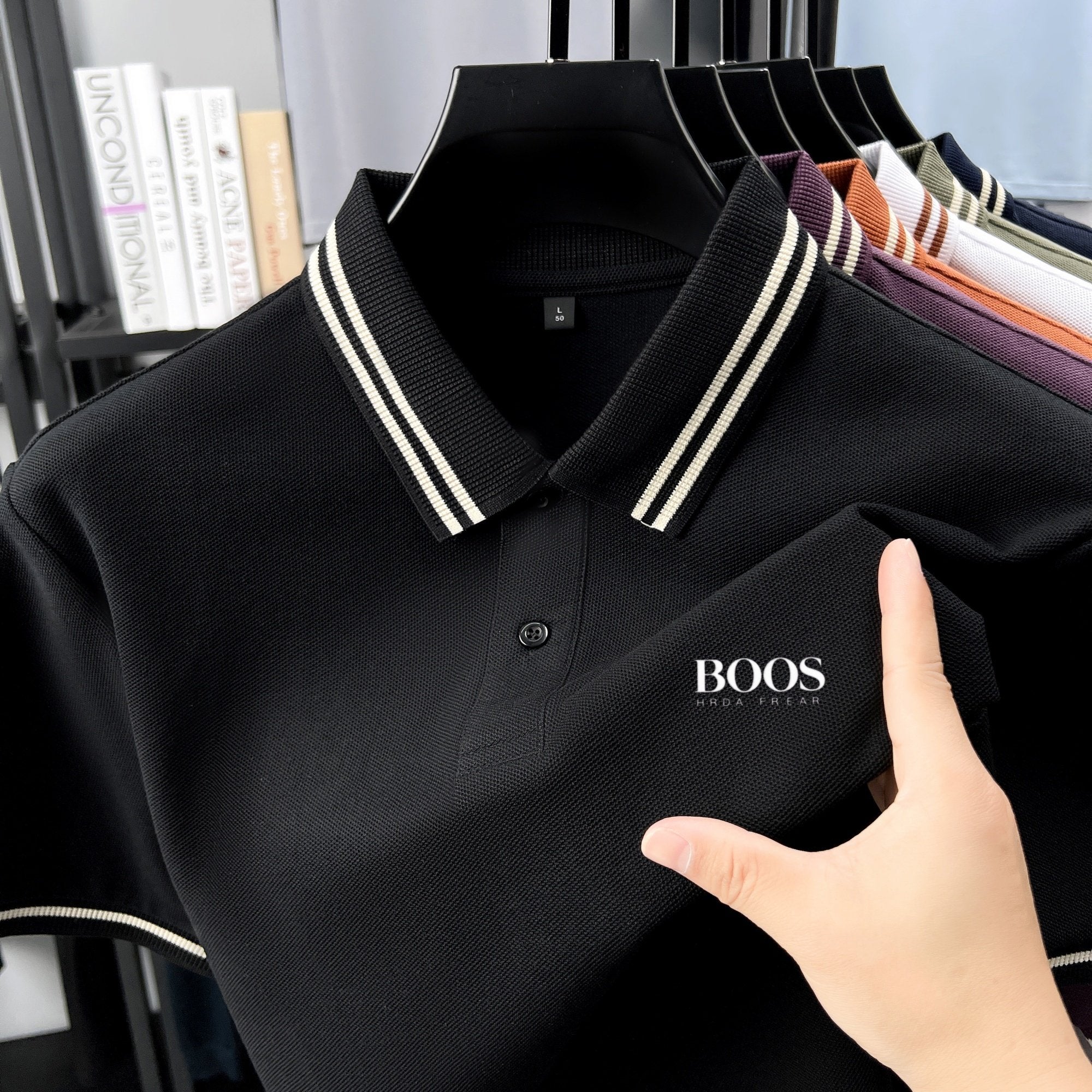 Sports Shirt 100 pure cotton high-quality T-shirt summer new mens short sleeve business casual polo shirt