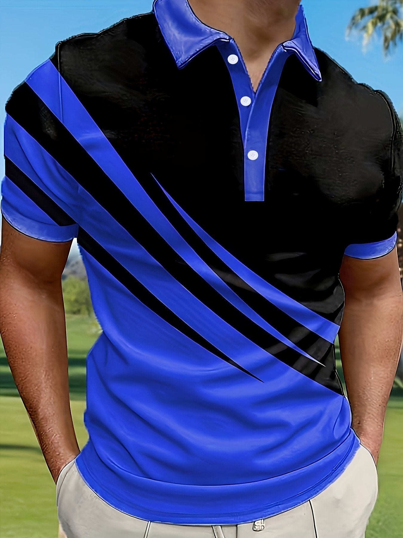 Sports Shirt 2026 Hit Series Mens Golf Fashion Casual Polo Shirt Casual Light Business Polo Shirt Short-sleeved