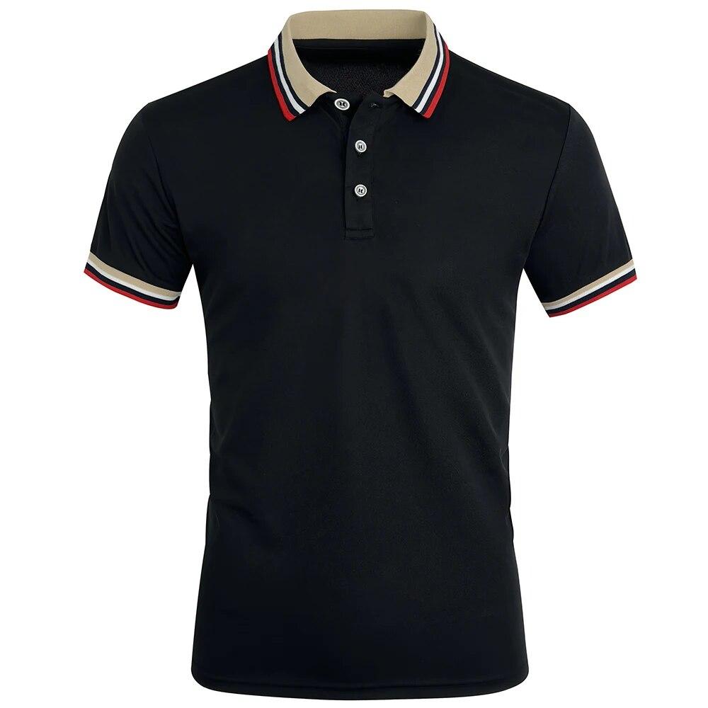 Sports Shirt Men Summer Solid Casual Office Breathable Cotton Polo Shirt Fashion Brand Male Business High Quality