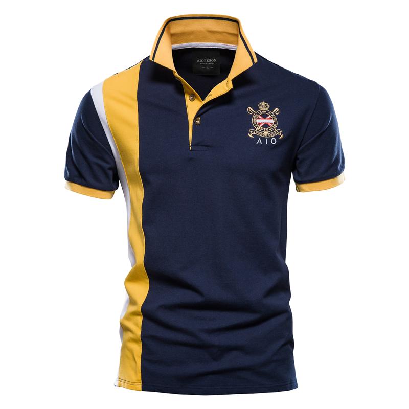 Sports Shirt 2026 New Mens Fashion Summer Stripe Printing Comfortable and Breathable Polo Shirt Outdoor Leisure