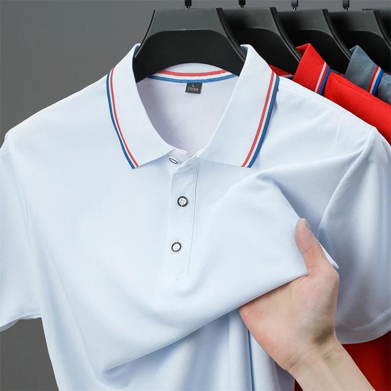 Sports Shirt Mens Casual Solid Color Short Sleeve Polo Shirt 2026 Summer Fashionable Comfortable Versatile Top
