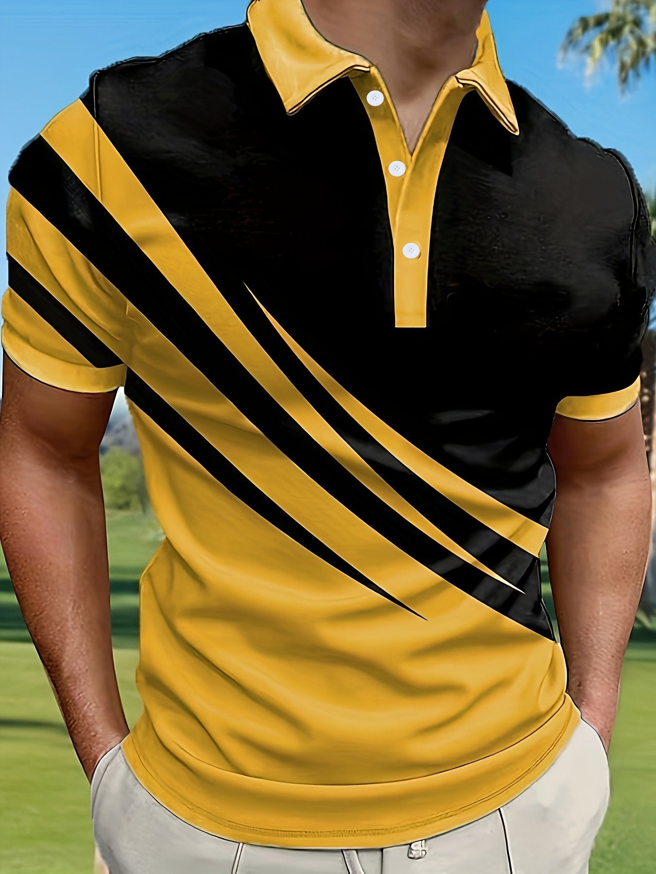 Sports Shirt 2026 Hit Series Mens Golf Fashion Casual Polo Shirt Casual Light Business Polo Shirt Short-sleeved