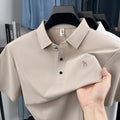 Sports Shirt 2026 New Arrival for Mens Lightweight Luxury Embroidered Polo Shirts with Flap Collar for Business