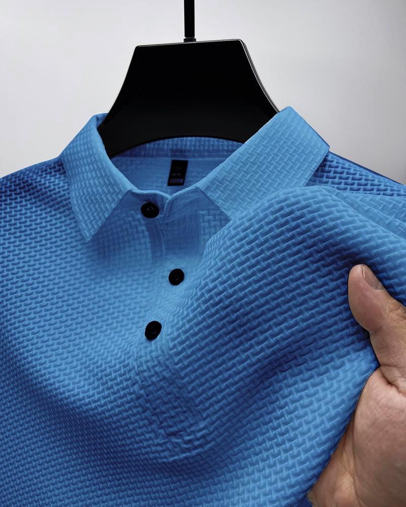 Sports Shirt Mens versatile high-end mesh top with cooling effect and quick-drying fabric Pure color short sleeve