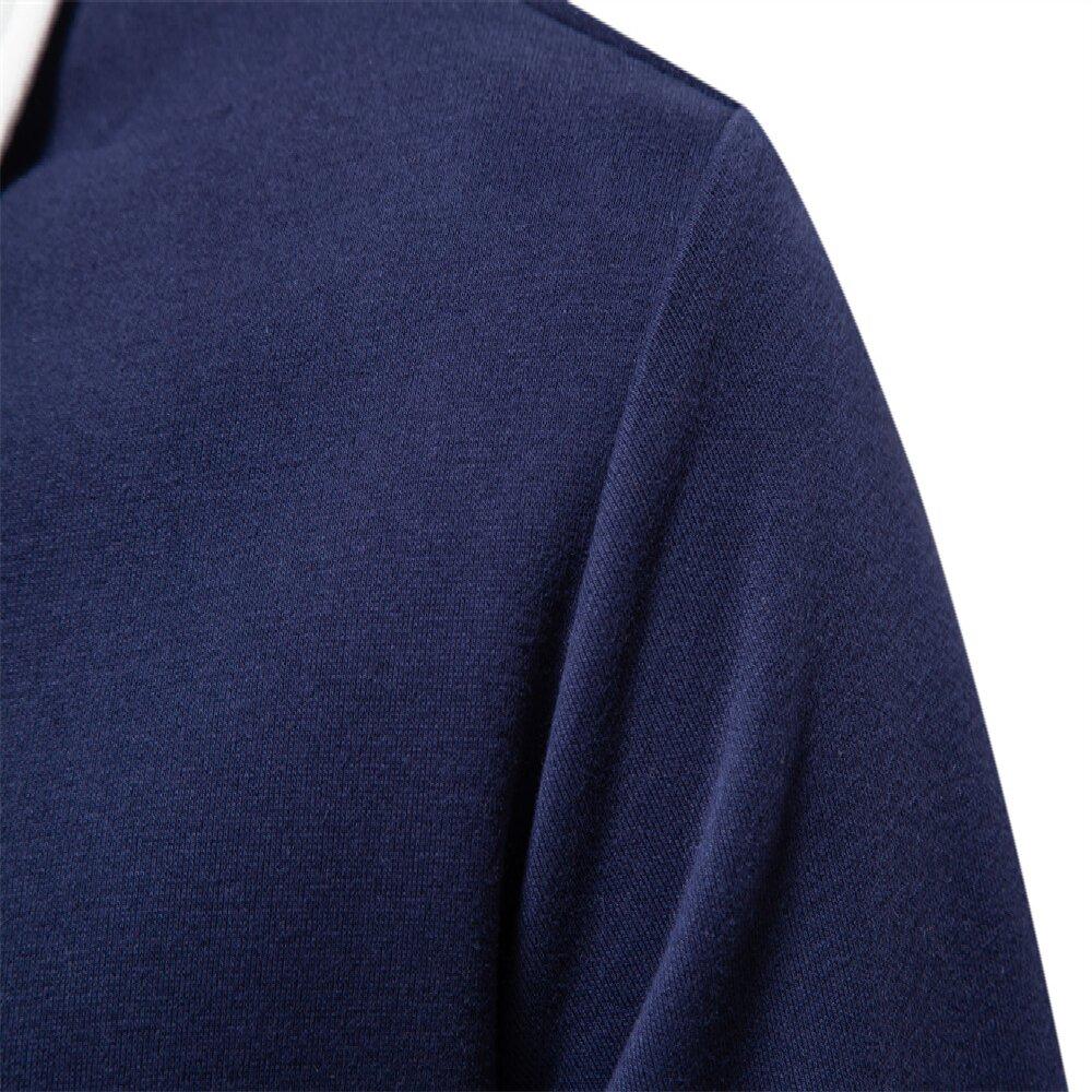 Sports Shirt Mens Autumn Long-Sleeved POLO Collar European Size Sweater - Trendy High-Quality Casual Versatile