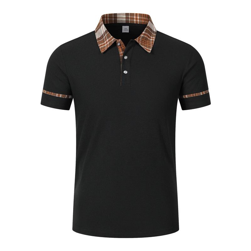 Sports Shirt 2026 Summer Classic Business Polo Shirt Casual Slim Fit turn-down Collar Short Sleeve Tee men