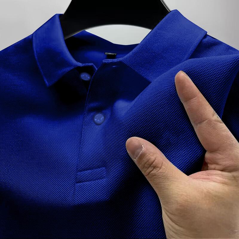 Sports Shirt Mens Casual Polo Shirt Summer Streetwear Short Sleeve Business Casual Tops Quick-Drying Breathable
