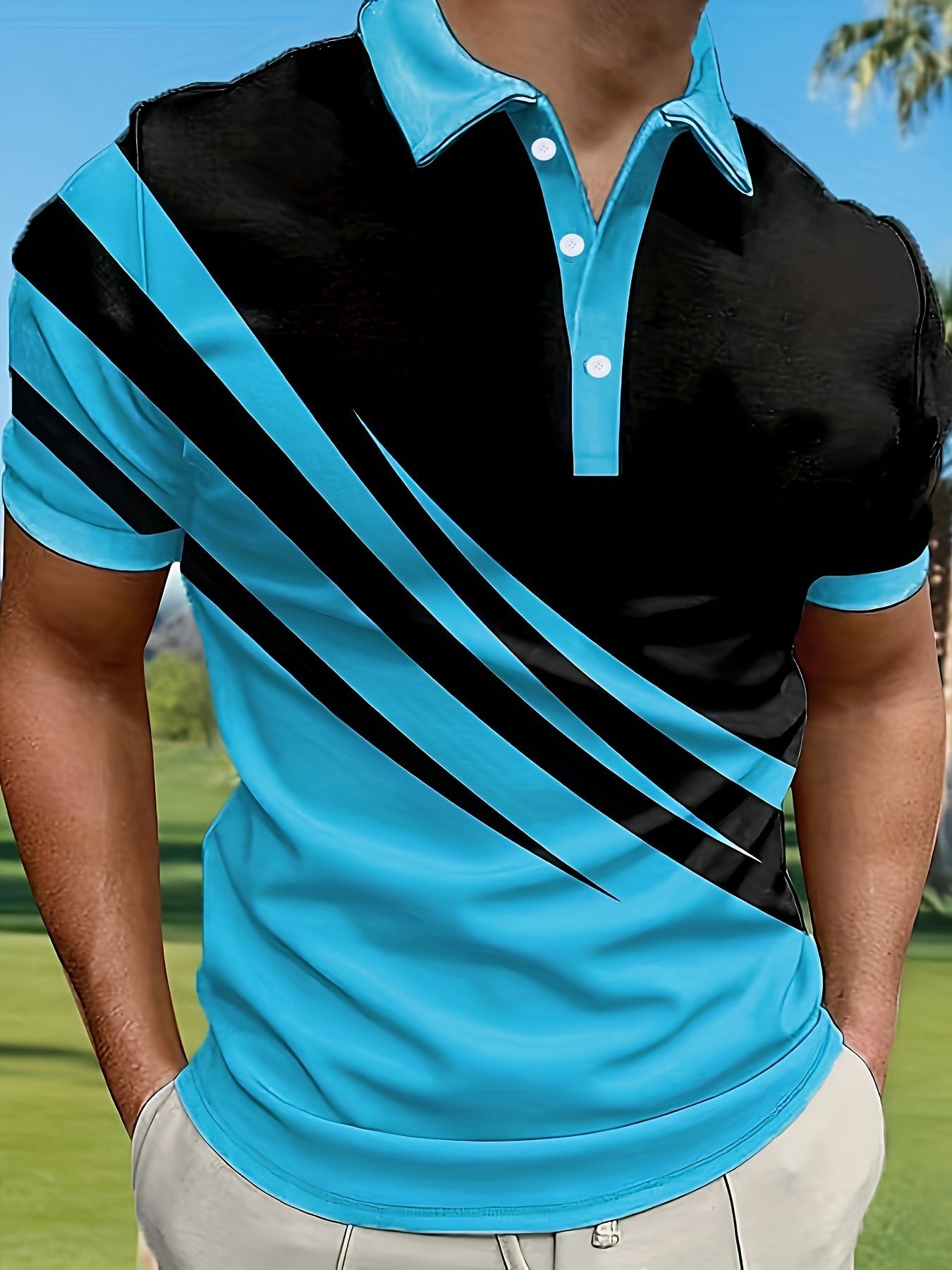 Sports Shirt 2026 Hit Series Mens Golf Fashion Casual Polo Shirt Casual Light Business Polo Shirt Short-sleeved