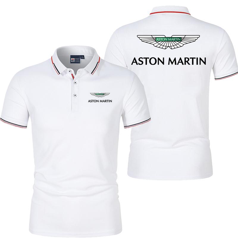 Sports Shirt Aston Martin racing mens polo shirt summer short sleeved mens polo shirt 2026 new fashionable mens