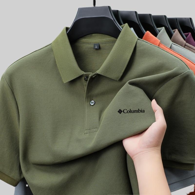 Sports Shirt Summer Mens 100 Cotton Luxury Short Sleeve Polo Shirt Exquisite Customized Embroidered Casual
