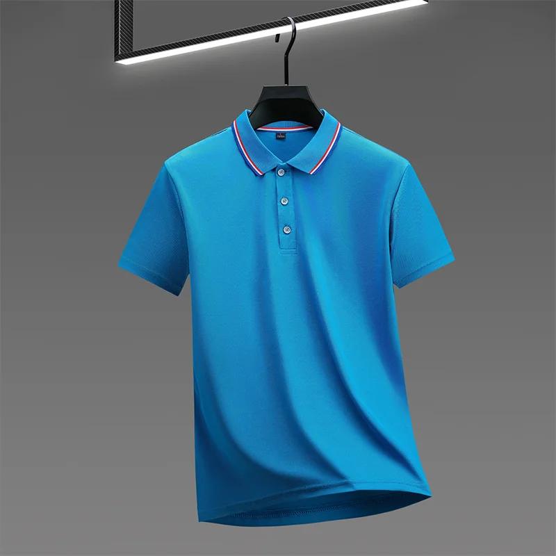 Sports Shirt Mens Casual Solid Color Short Sleeve Polo Shirt 2026 Summer Fashionable Comfortable Versatile Top